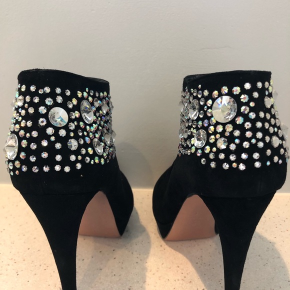 Sacco Sparkle Booties - Leather boots, crystal - Picture 2 of 8